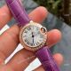 Swiss Copy Cartier Ballon Bleu 30mm Swiss Quartz Watch Purple Leather Strap (4)_th.jpg